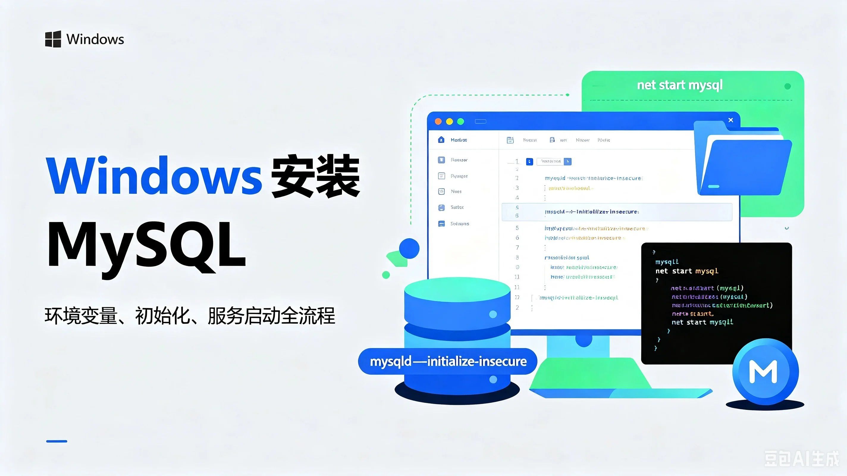 如何安装MySQL--Windows免安装方式
